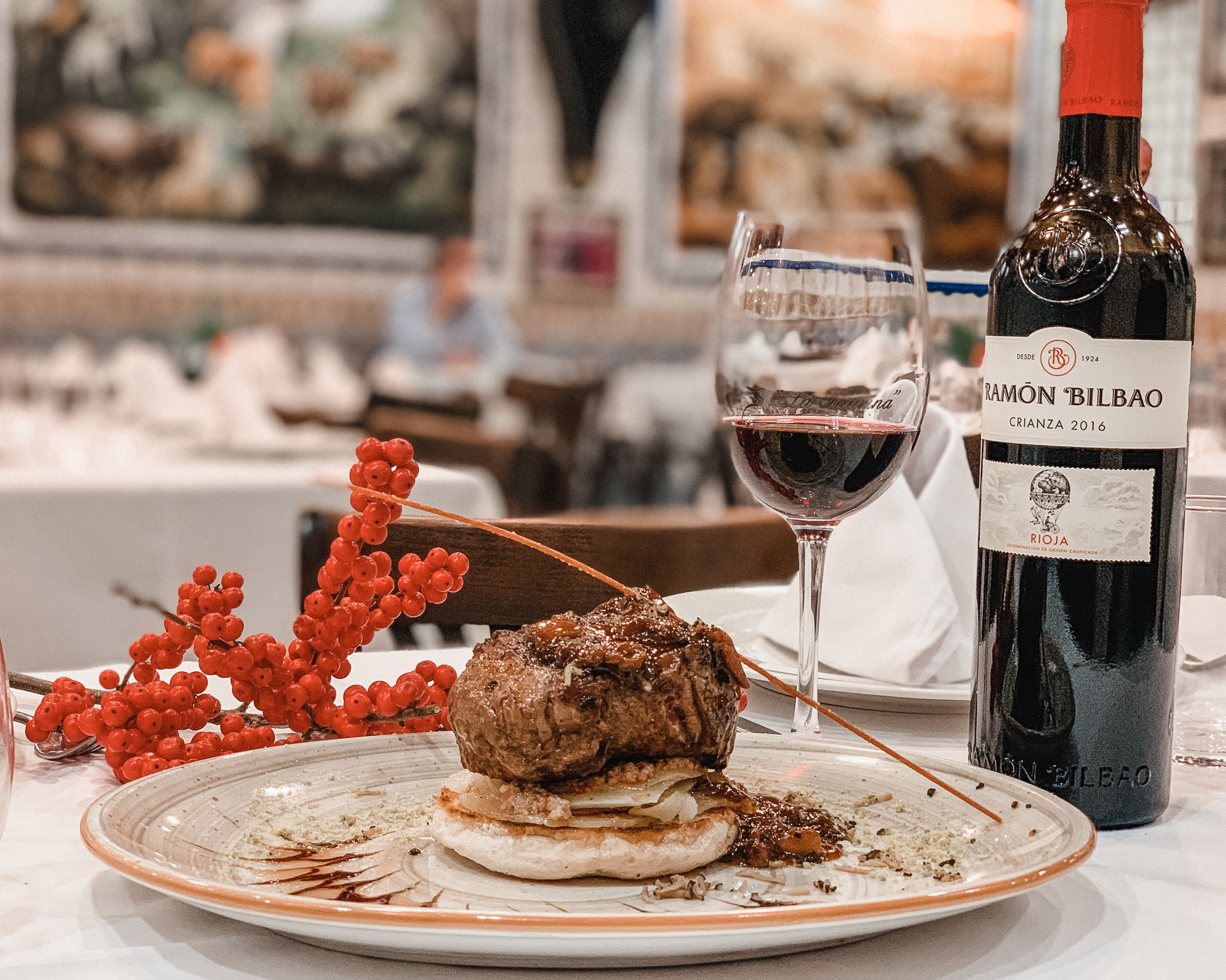 Navidad en el restaurante La Taurina